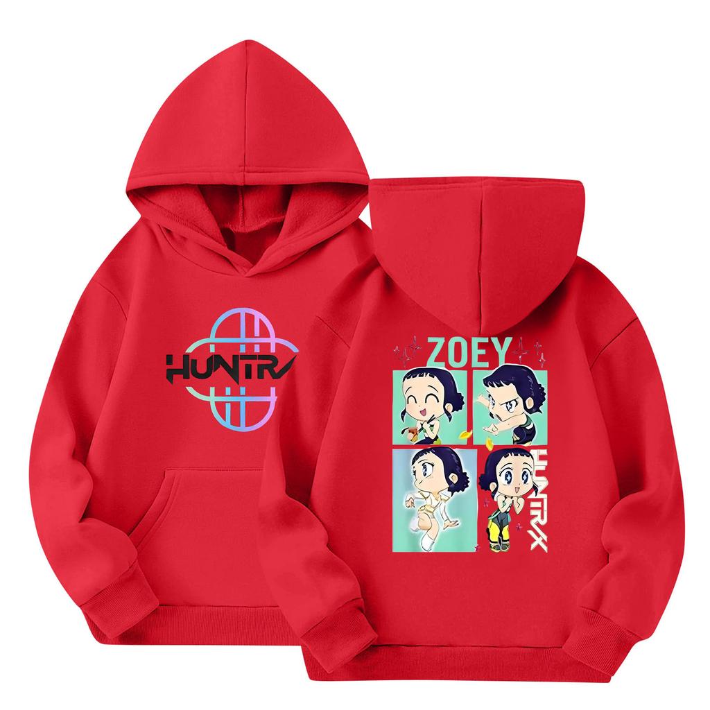 Dětská mikina s kapucí Chlapecká a dívčí módní potištěná mikina s dlouhým rukávem