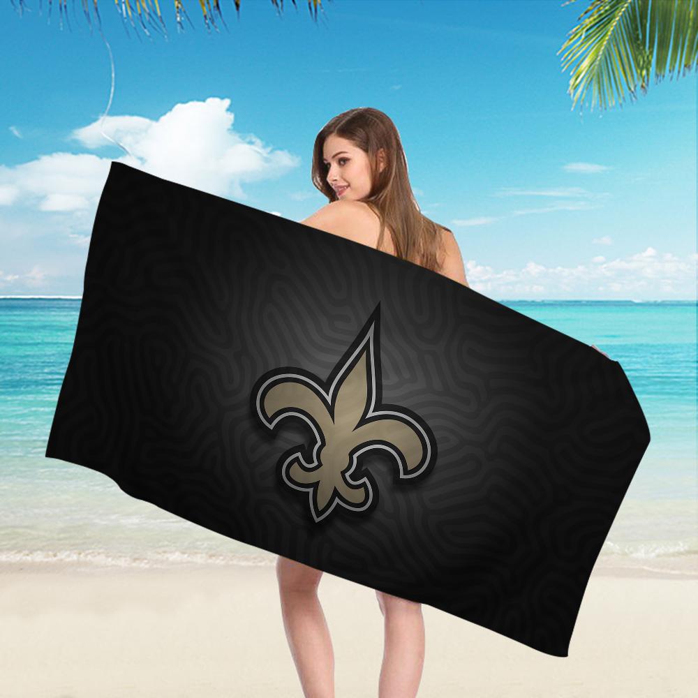 

OrleanS SaintS Microfiber Beach Towel Absorbent Quick dry Soft Yoga Swimming Resort Mountain Climbing Towel W40*H60(CM)