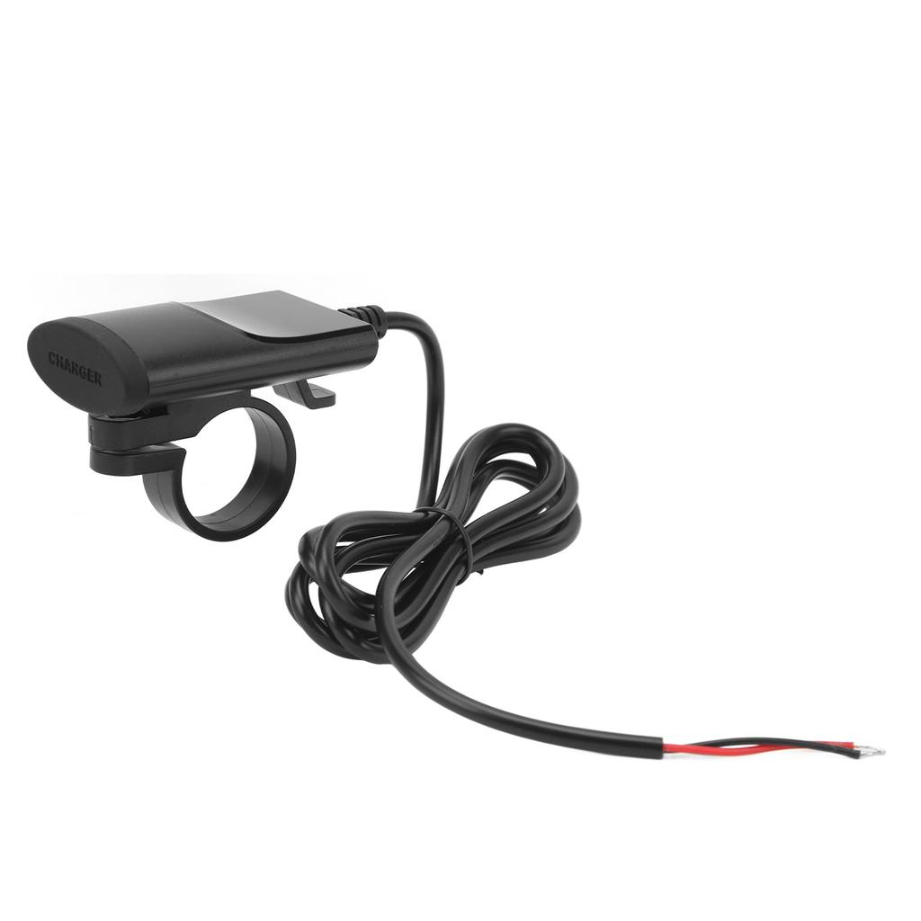 Motorcycle Cell Phone Charger Fast Charging Safe with Rearview Mirror Mount Wide Compatibility Motorcycle Dual USB A C