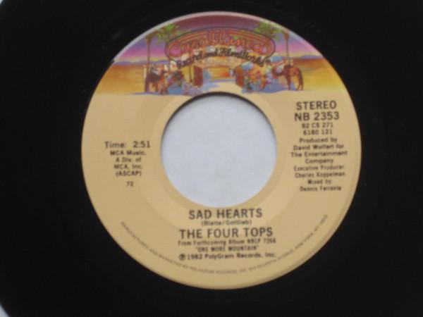 

7inch Record FOUR TOPS - Sad Hearts NB2353 Casablanca 1982 US Soul/Funk Used
