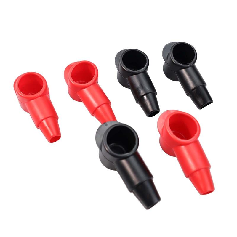 Terminal Covers Terminal Protector Cover Flexible Positive Negative Red and Black Terminal Protector Shell for Marine