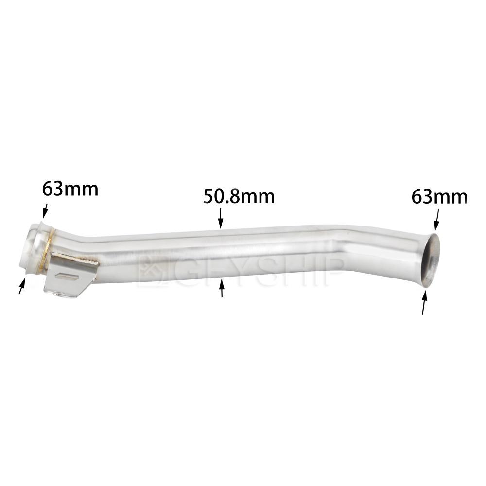 For Husqvarna 701 Svartpilen 2019 2020 For KTM DUKE 690 2013-19 Escape Slip-on Motorcycle Exhaust Mid Link Pipe 51MM Slip-on