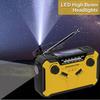 Emergency Radios Output 5V/2A AM/ FM Radio Solar Hand Crank USB Rechargeable Torch Reading Lamp SOS Alarm Power Bank