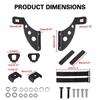 4WD Roof Rack Mount Hi Lift High Farm Jack Holder Offroad Hinge Bracket Hinge/Door For Jeep Wrangler JK JL 2007-2024 2/4 Doors