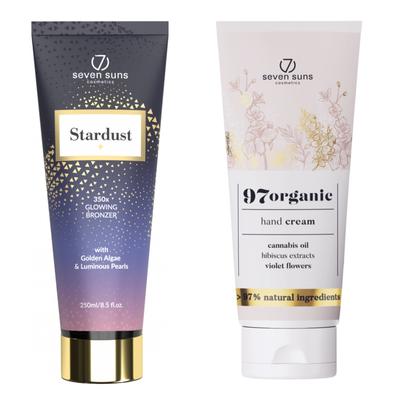 7suns Stardust Bronzer Illuminating 250ml + Free Hand Cream 75ml