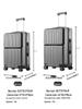20-Inch Carry-On Luggage: Large Capacity Travel Suitcase for Students, 24-Inch Leather Trolley Available