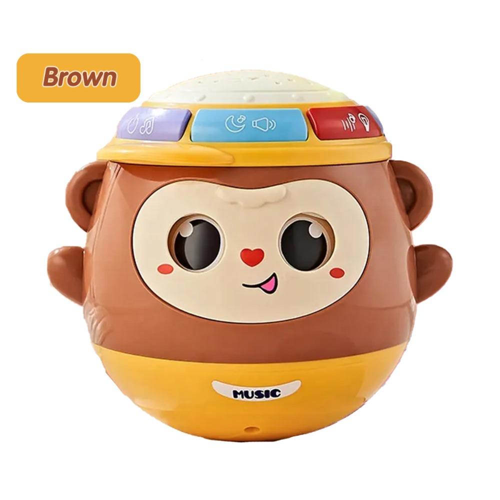 

Игрушка-качалка для выкладывания на животик ручной работы, поделки, кукла-перевертыш с меняющимся лицом, игрушка-качалка, детские подарки коричневый