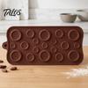 Handmade Candy Molds 19-Hole Silicone Button Molds, Three Sizes DIY Cake Decorating Tray, Dessert Flexible Easy Release Baking Gadgets for Chocolate