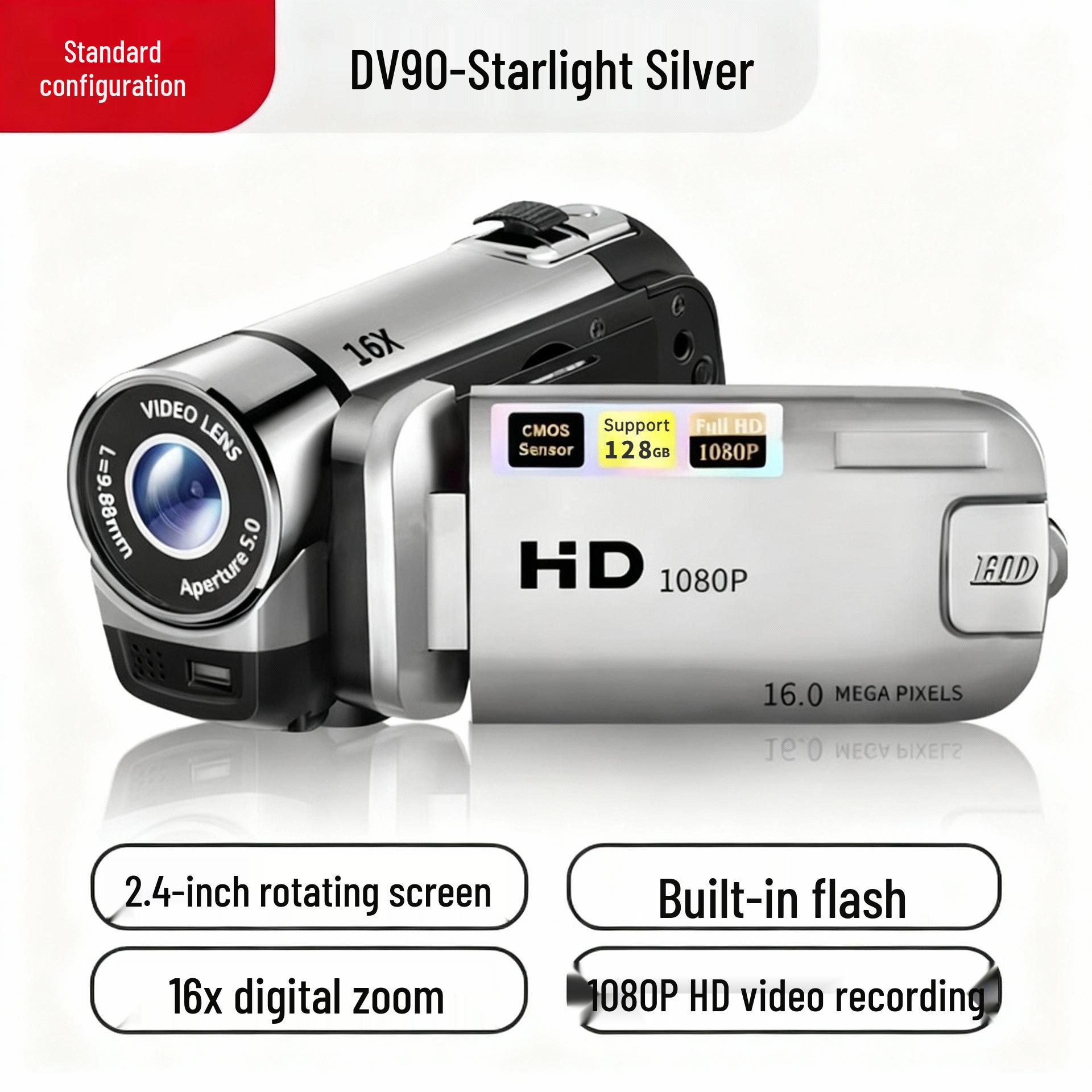 

Цифрова камера DV90 - 16 МП HD фото- та відеокамера, ідеальний подарунок для дорослих