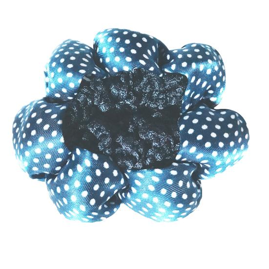 Hair Net Polka Dots Stretchy Cloth Women Hair Snood for Dancer