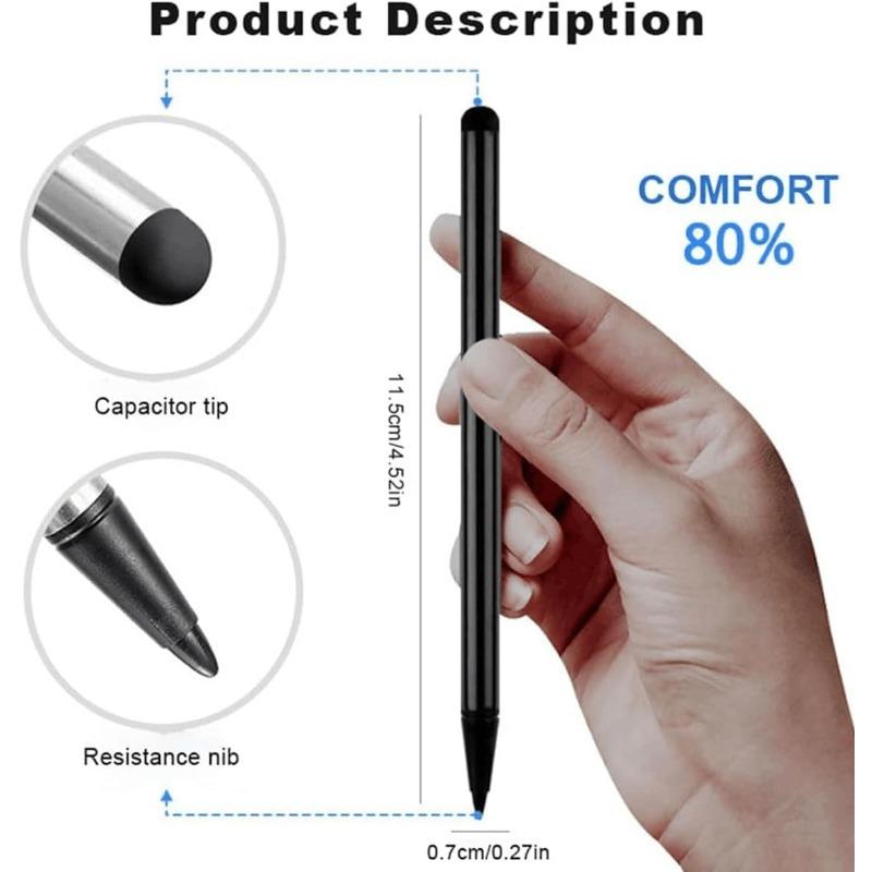Universal Capacitive/Resistive Stylus Pen for IPhone IPad Samsung Smart Phone Tablet Touchscreen Stylus Pens Rubber Pen