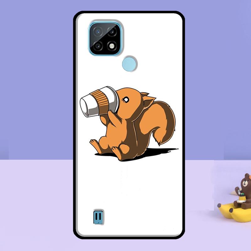 Cartoon Squirrel Case For Realme C75 C67 C61 C55 C53 C51 C35 C21Y C25S GT 7 Pro 6 6T 10 11 12 13 14 Pro Plus