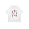 Oversized T-Shirt Black Chicken Cleaning Lady Graphic With Text Crazy Cleaning Lady Cleaning Is My Cardio Casual Wear For Women