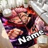 Custom Name Personalized Jujutsu Kaisen Print Carpet, Versatile Home Decor Rug, for Playroom, Apartment, Balcony, Entryway, Hallway Gift
