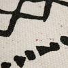 Tapis en coton ethnique naturel-noir 160x230
