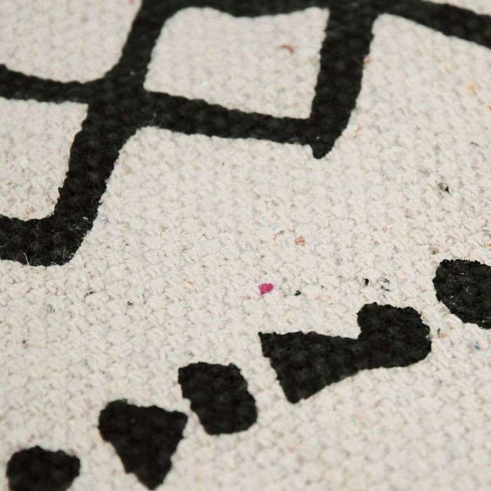 Tapis en coton ethnique naturel-noir 160x230