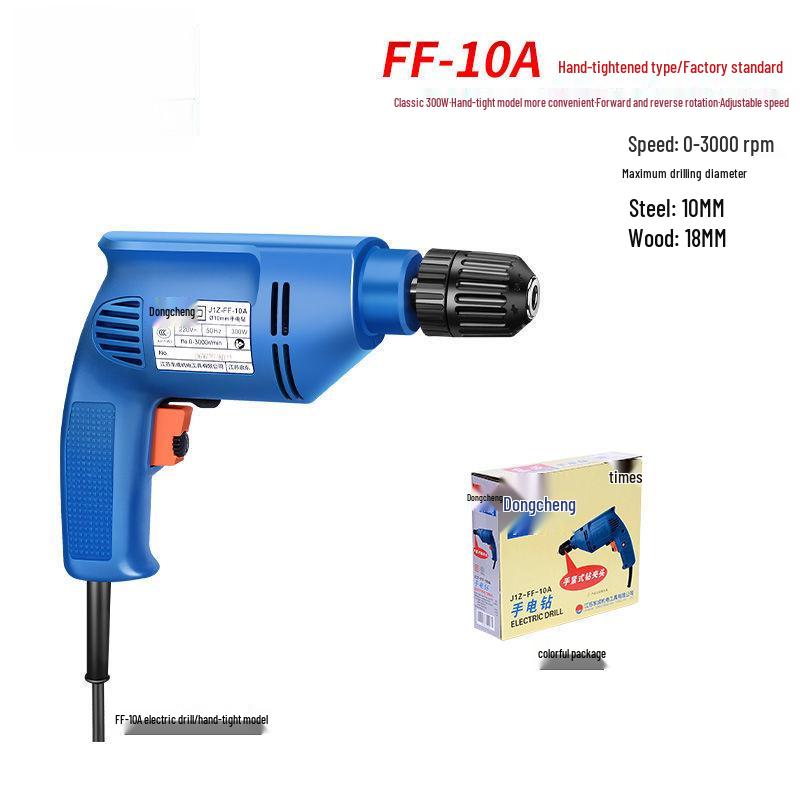 

Multifunctional 220V High Power Electric Drill with Forward/Reverse Adjustment for Household Use.