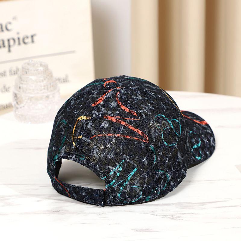 Breathable Hat Thin Duck Tongue Hat Women's Sunshade Hat Men's and Women's Lace Baseball Hat