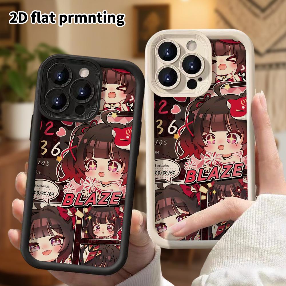 Phone Case: 2D Flat, Suitable for iPhone 18 17 16 15 14 13 12 Pro, Cartoon-style Girl, Perfect Holiday Gift for Christmas and Halloween