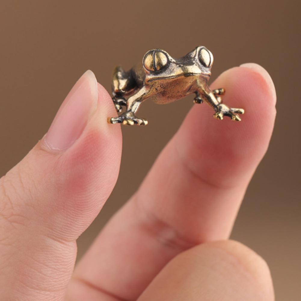 Ρετρό Ορειχάλκινο Μίνι Βάτραχος Μινιατούρες Φιγούρες Ζώων Βιντάζ Βάτραχος Διακοσμητικά Γραφείου Διακόσμηση Σπιτιού Χειροτεχνίες Διακόσμηση Φίλου Τσαγιού