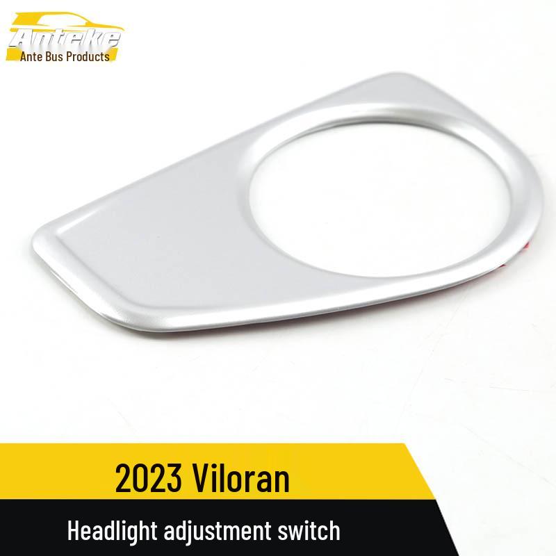 Viloran Headlight Adjustment Switch Sequin and Button Decor Sticker for 23 Models