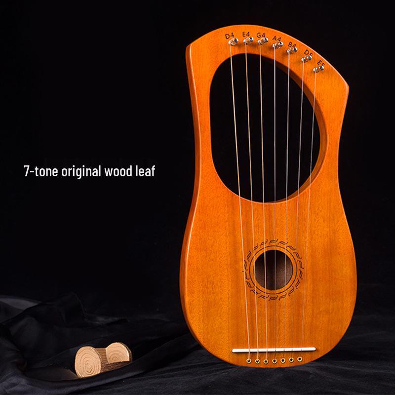 Compact 19-String Lyre: Easy-to-Learn, Portable Harp with 19 Tones - In Stock