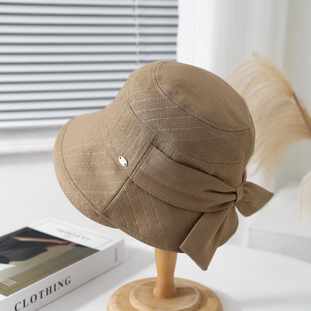 

Весняно-літні сонцезахисні капелюхи для жінокЖіночий капелюх-відро з бантомОднотонний Складний Тканинний Корейський Стиль Леді Подорож Повсякденна Мода 56-58cm верблюд