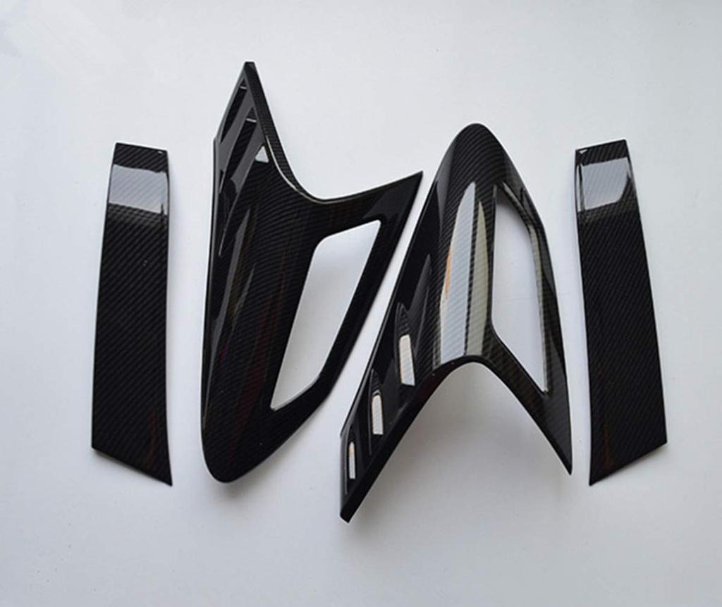 Onami Toyota Tail Lamp Taillight Decorative Exterior Custom Set Fiber for C-HR Garnish, Cover, Frame, Parts, Accessories, ABS, 4-Piece (Carbon Style)