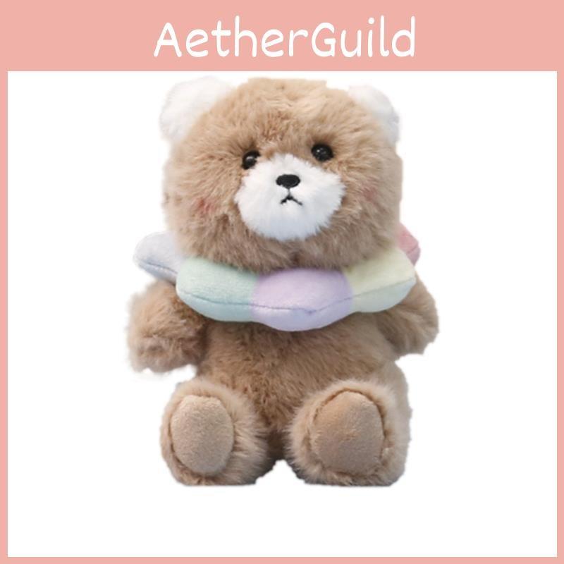 Plush Bear Cartoon Doll Keychain With Scarf Design For Collection And Kids Gift