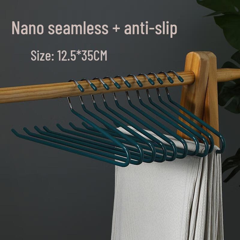 JINGRUIXIANG Non-Slip Goose-Shaped & Z-Shaped Trouser Hangers (10-Pack)