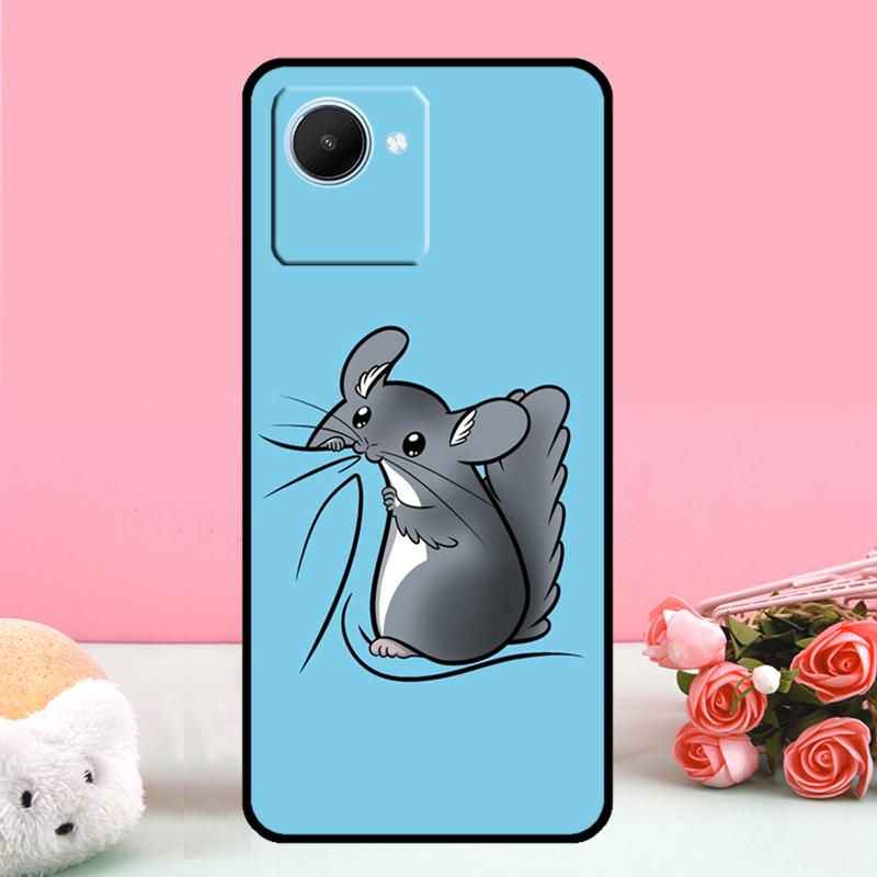 

Cute Cartoon Chinchilla For Realme C61 C67 C75 C63 C71 C55 C51 C65 C53 GT6 GT7 Pro 10 11 12 13 14 15 Pro Plus Case Realme GT7