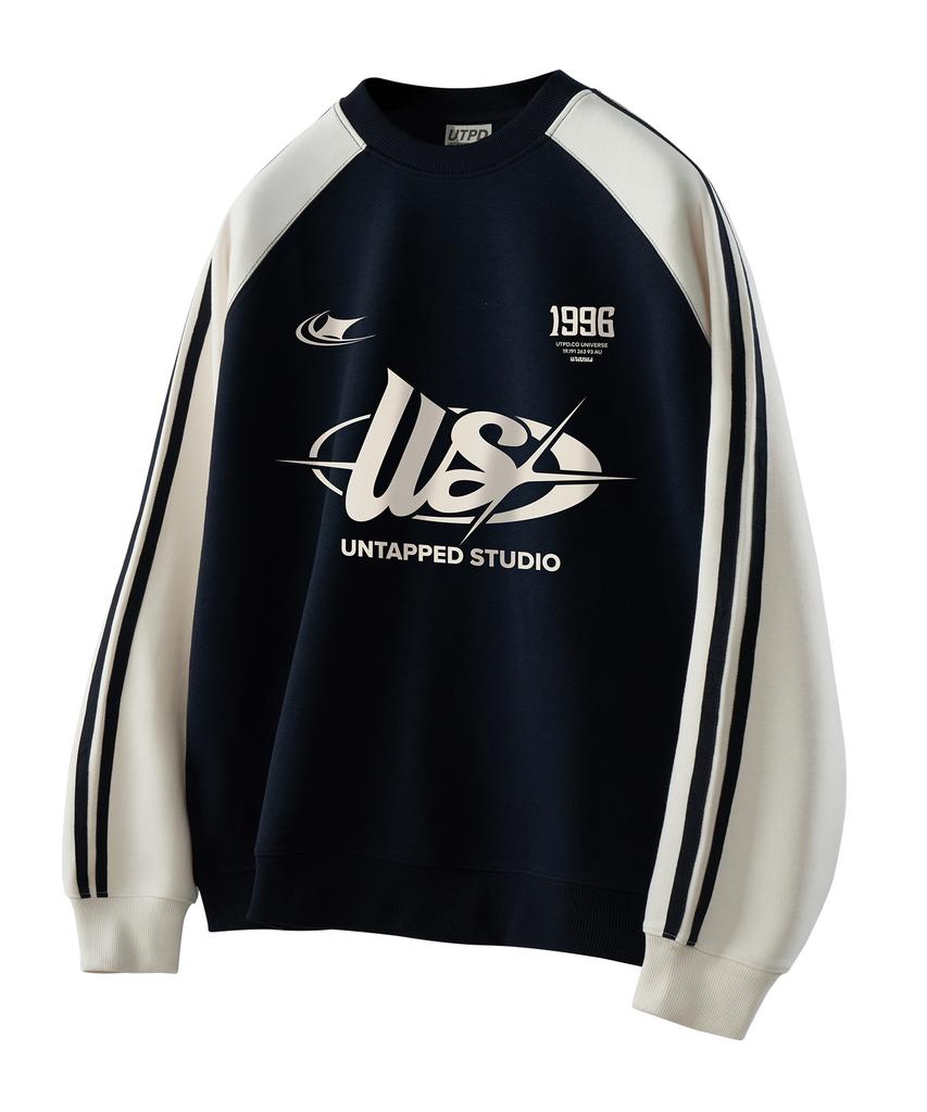 UNTAPPED STUDIO 1996 Us Track Sporty Oversized Sweatshirt 3 Colors