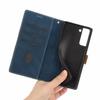 Suitable for Samsung S22 mobile phone leather case Note20 retro splicing mesh matte card wallet foreign trade leather case