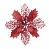 Beautiful Double Layer Shimmering Red Faux Flower Wreath For Christmas Tree Decoration Available In Rich Gold Silver And Festive Color Variations