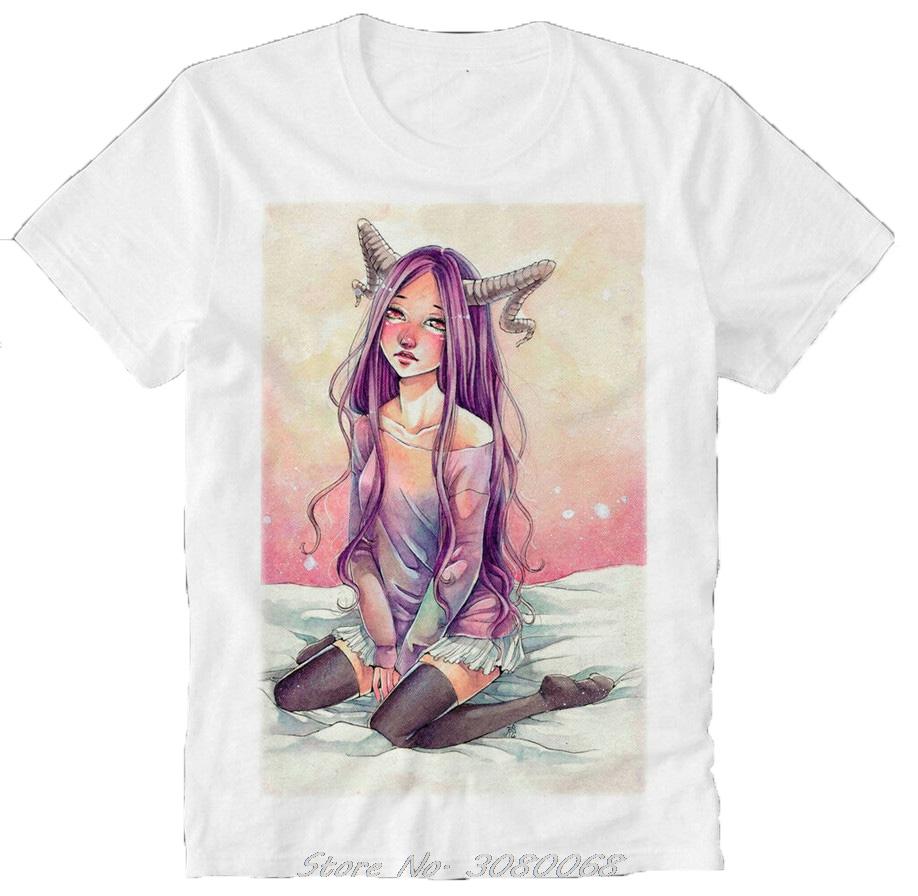 

Casual T Shirt Devil Girl Lilith Baphomet Anime Unisexga Satan Satanism Pentagram Summer Tee Shirt Unisex Cotton Clothes Streetwear 4XL