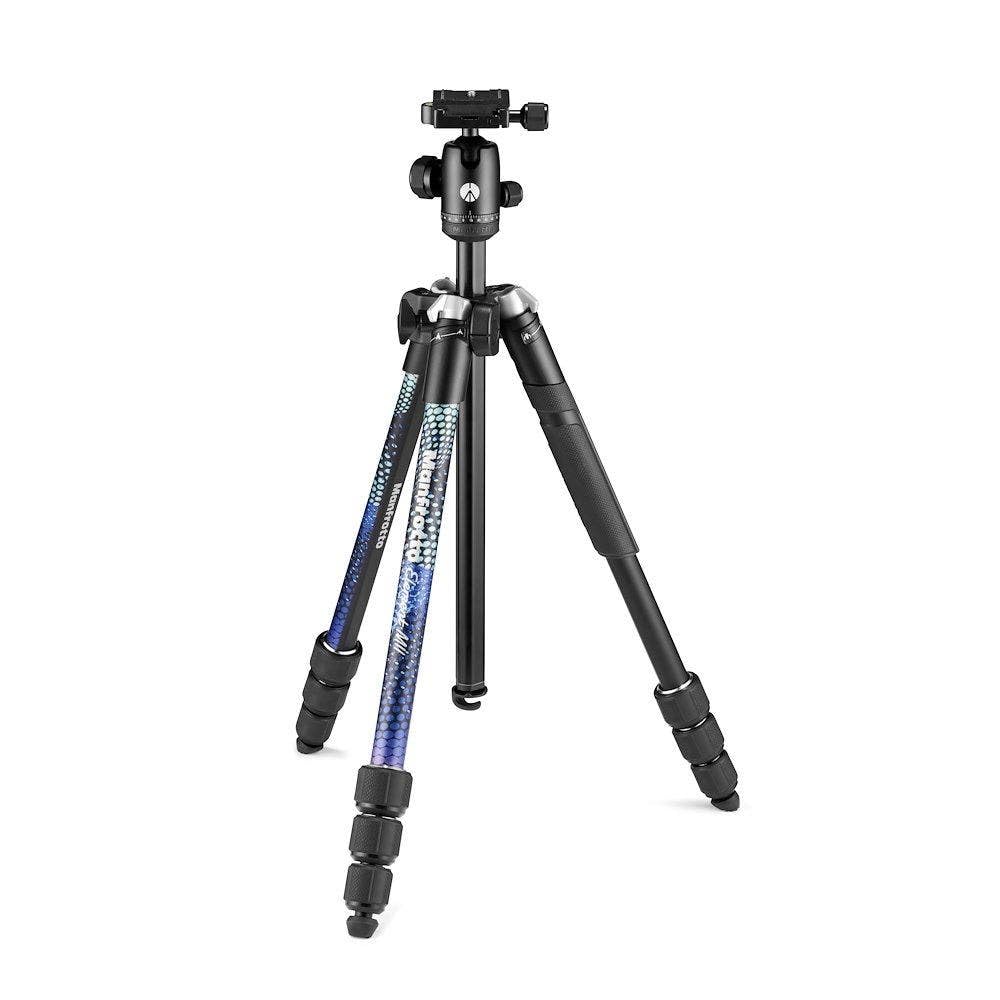 

Manfrotto Element MII Aluminum Tripod Kit Blue MKELMII4BL-BH [4 Sections]