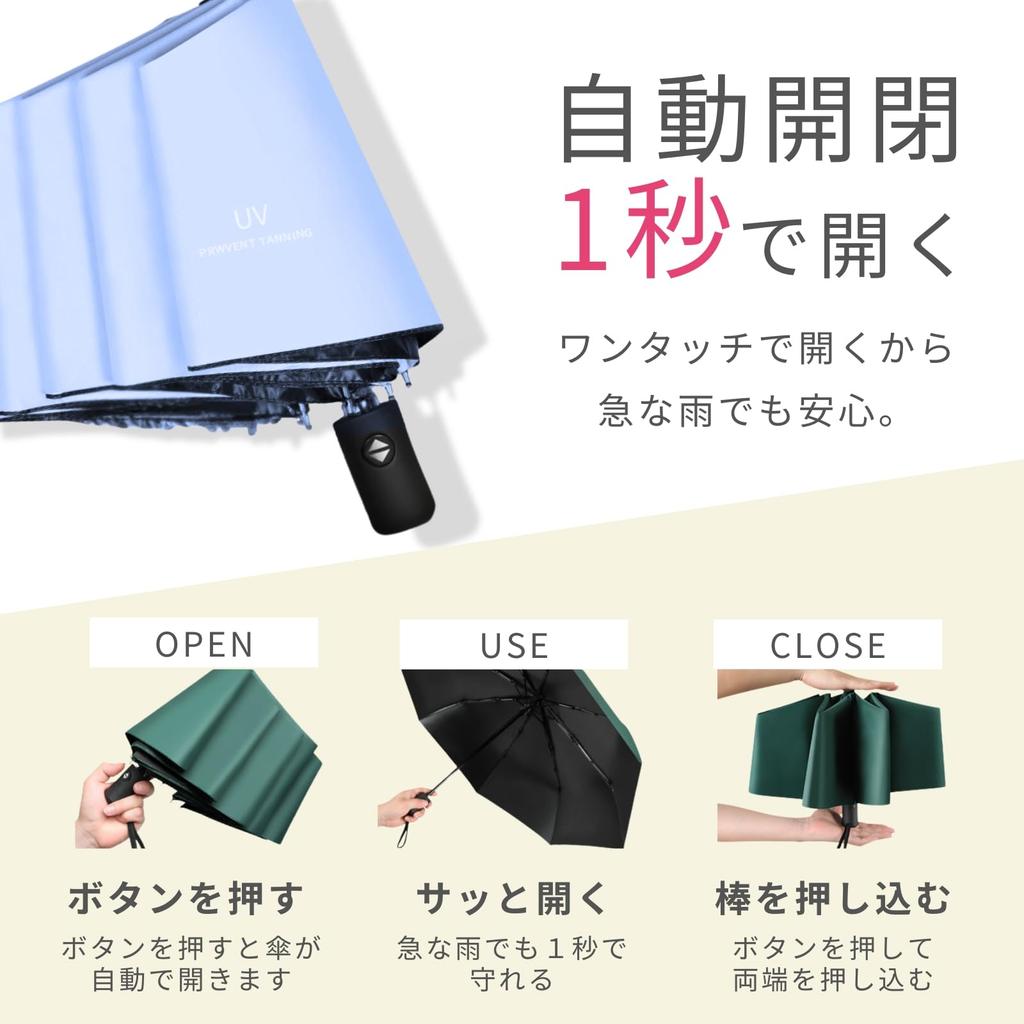 Prv paraply som beskytter verdisakene dine For både sol og regn Stor supervannavvisende Automatisk åpning og føles som UV UV-lys varme termisk sammenleggbar