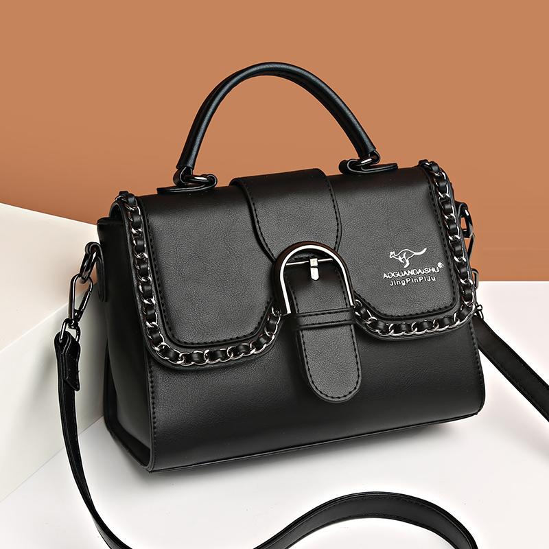 

Роскошная женская сумка из высококачественной искусственной кожи, сумки через плечо, дизайнерская классическая сумка-мессенджер для женщин, винтажная сумка через плечо с клапаном