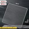 304 Edelstahl Rechteck Quadrat BBQ Netz Gitter Grill Antihaft Backmatte Outdoor Grillteil Roste Heißluftfritteuse Gitter Kochen