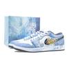 Jordan Air Jordan 1 Azure Luster Abrasion Resistant Vintage Basketball Shoes Unisex Blue Gold 553558-044(Team836-)