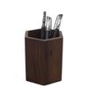 Black Walnut Solid Wood Pen Holder: Creative Storage Box for Office or Tea Ceremony Accessories