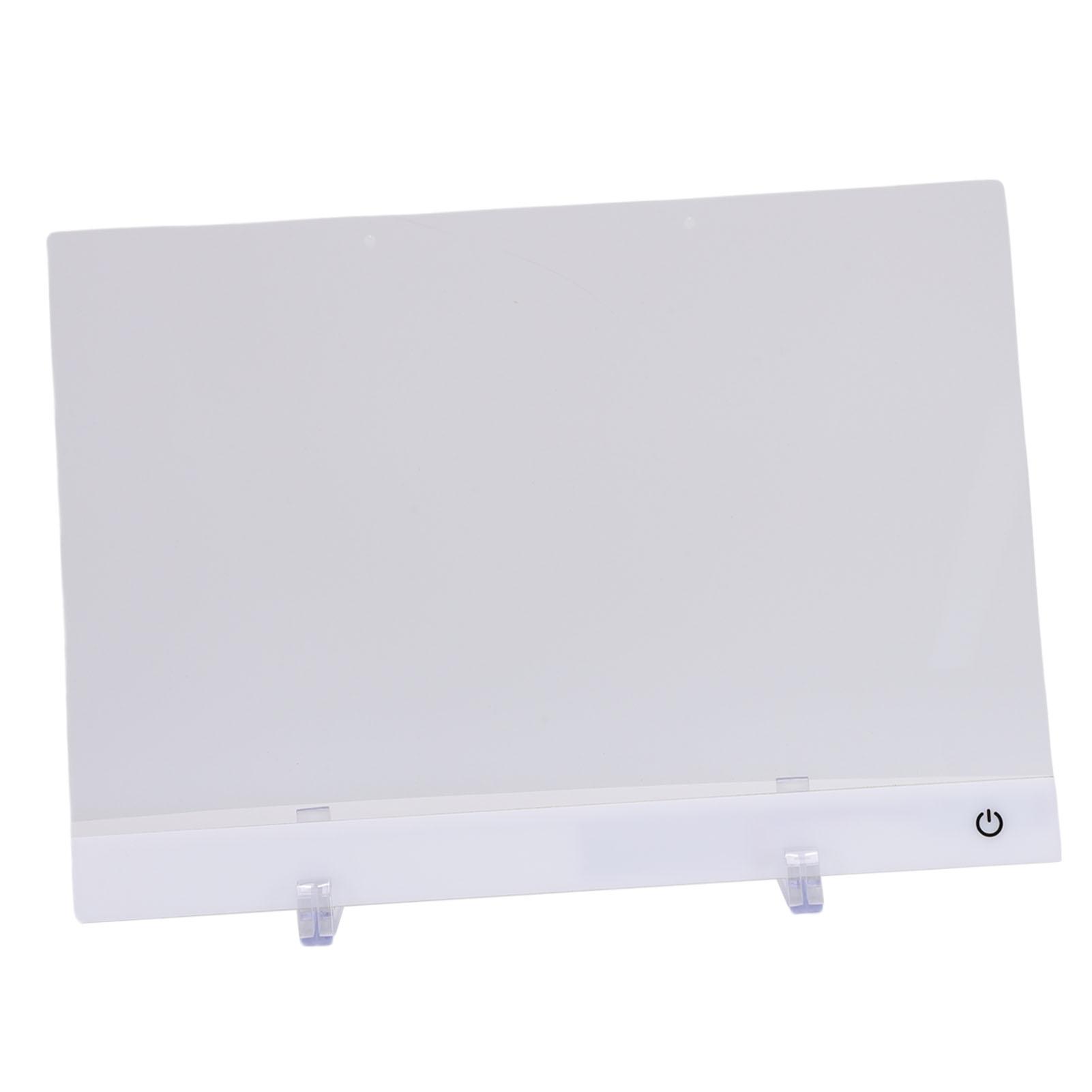 

LED Note Board 13.8x10in 7 RGB Lights 4 Dynamic Modes Light Up Acrylic Dry Erase Board with 7 Markers Display Stand Hanging Chain