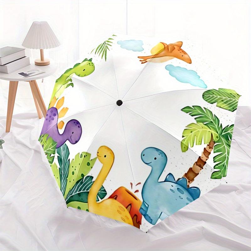 1pc Dinosaur Automatic Open/Close Umbrella, Ideal Fan Gift for Birthday, Christmas, Outdoor Essentials, Trendy Fashion y250828007