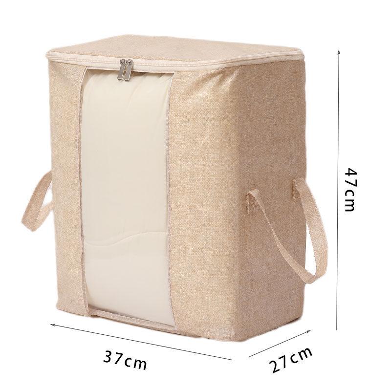 Modern Style Plain Color Home Extra Large Storage Bag Wardrobe Organize Storage Bag Simple Clothes Quilt Dustproof Storage Bag