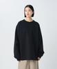 Snow Peak Double Knit Pullover Knit and Sew Long Sleeve for Men and Size S CS-26SU007 Sweater/Cut T-Shirt Women, Black,