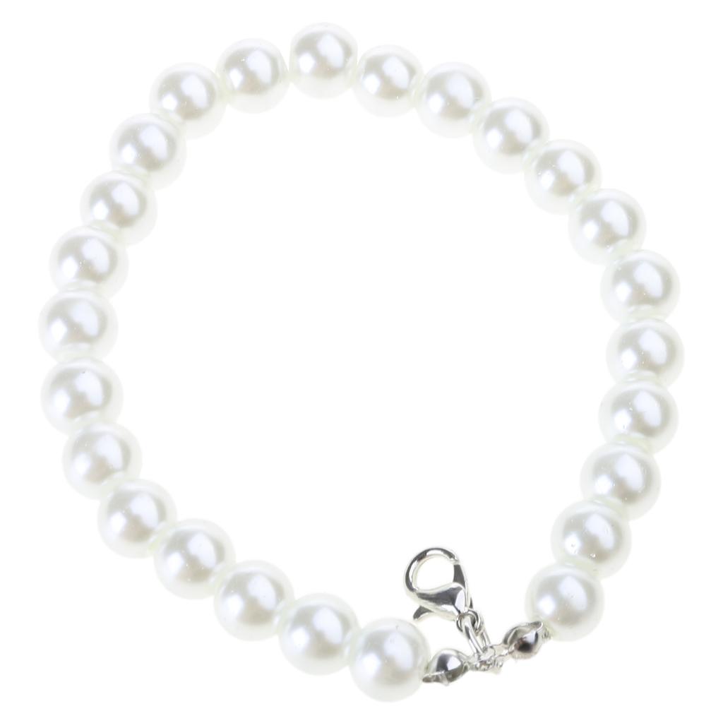 Elegant Faux Pearls Chain and Card Holder Necklace Keychain Photocard Sleeve Bag Pendant for Fashionable Women Girls