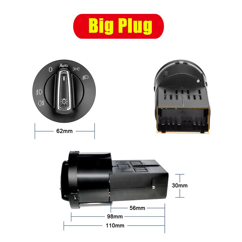

Headlight Automatic Switch For Volkswagen VW Fox Lupo Suran SpaceFox SpaceCross Urban Fox 2015-2025 SportVan Light Modificati