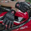 Summer Leather Motorcycle Riding Gloves Touch Screen Motorbike Gloves Anti-collision Motocross Racing Cycling Hand Gloves