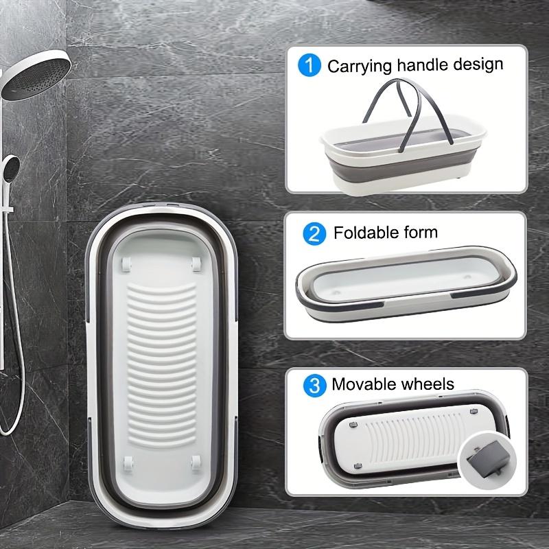 Small Pet Cleaning Kit Pet Bathing Basin Multifunctional Folding Portable Basin Wet and Dry Towel Foldable Portable Indoor
