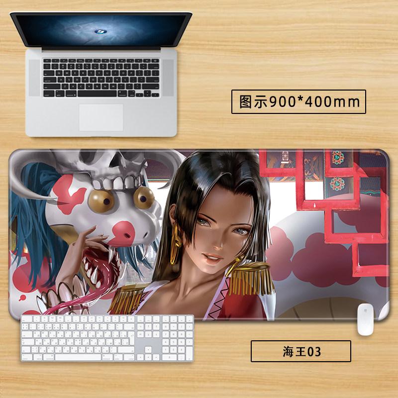 High Definition Printed New Boys Office ONE PIECE Leather Mouse Pad Anime Game Roronoa Zoro Computer Keyboard Desktop Table Mat